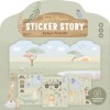 Herbruikbaar stickerboek - Jim & Rosa safari friends 